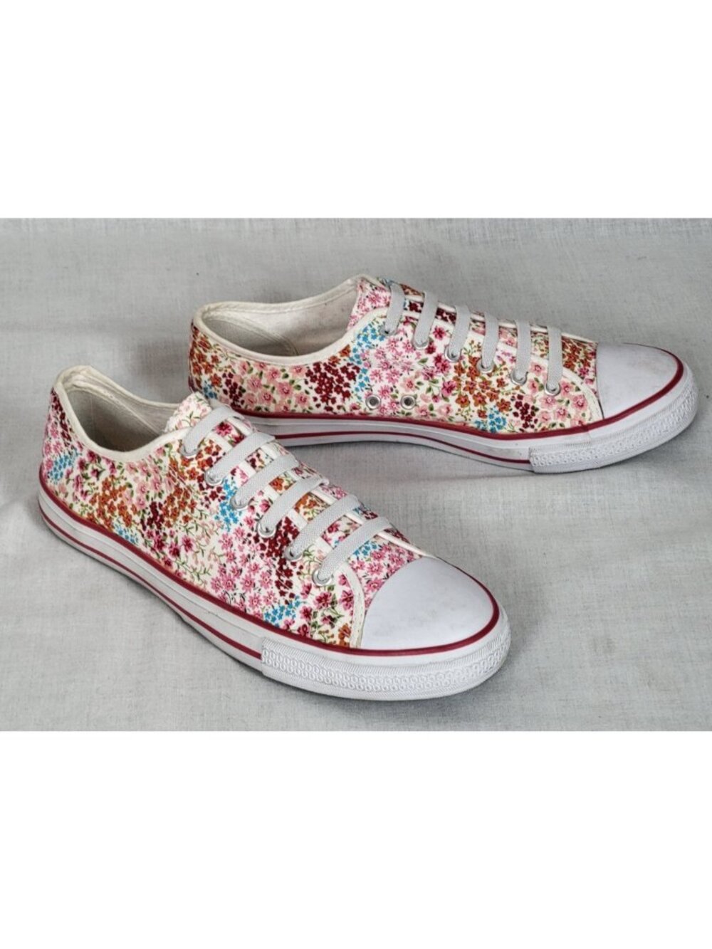 Mix & Co Sneakers Women's 10 Slip on Shoes Multicolor Floral Spring Summer